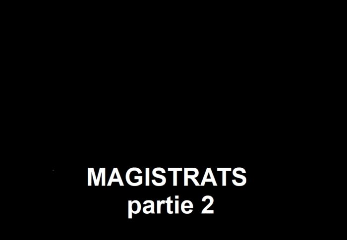 MAGISTRATS  partie 2      Leurs alliés …